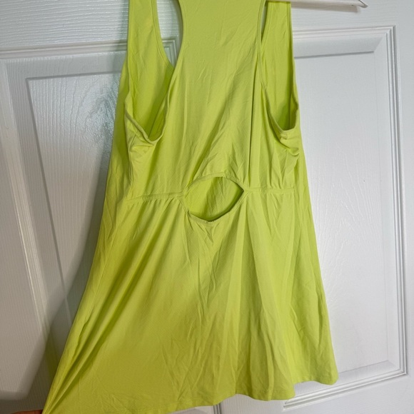 Track & Field Neon Yellow Tank Top Brazilian Sports Running Fitness Women Size L - Picture 4 of 9